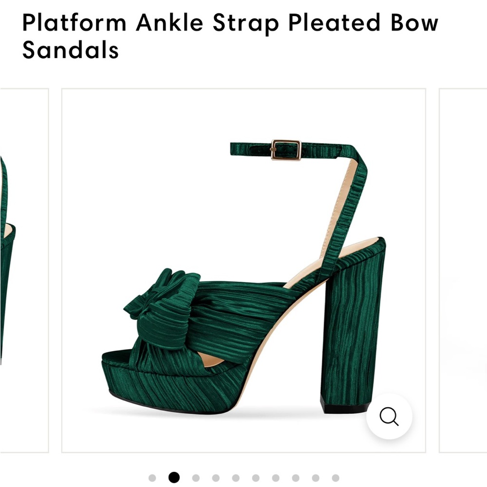 Brand new still in box never worn! Green with a bow